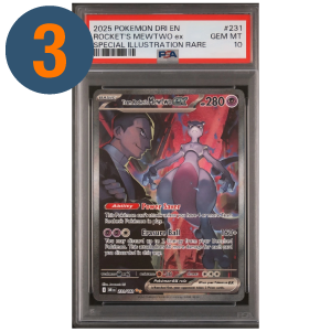 Pokemon Destined Rivals Team Rocket's Mewtwo #231 PSA 10