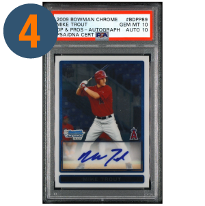 2009 Bowman Chrome Draft Picks & Prospects Mike Trout Auto PSA 10 #BDPP89