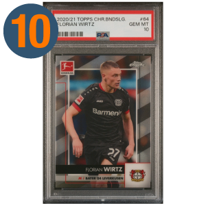 2020/21 Topps Chrome Bundesliga Florian Wirtz #64 PSA 10