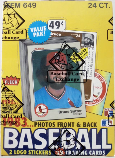 1983 Fleer Baseball Cello Box (BBCE)