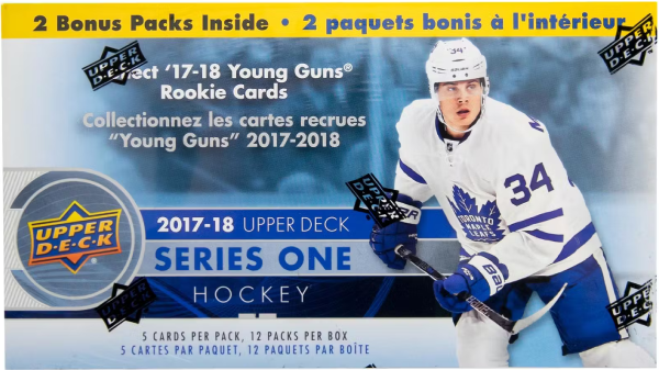 2017/18 Upper Deck Series 1 Hockey 12 Pack Blaster Box