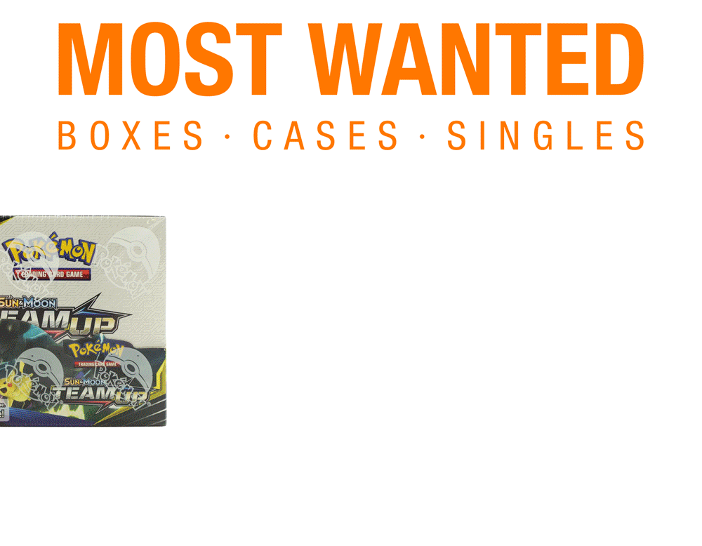 MOST WANTED BOXES, SINGLES, CASES