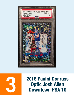 2018 Panini Donruss Optic Josh Allen Downtown PSA 10