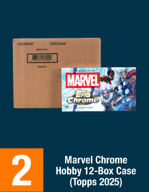 Marvel Chrome Hobby 12-Box Case (Topps 2025)