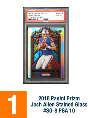2018 Panini Prizm Josh Allen Stained Glass #SG-8 PSA 10