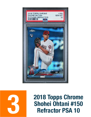 2018 Topps Chrome Shohei Ohtani #150 Refractor PSA 10