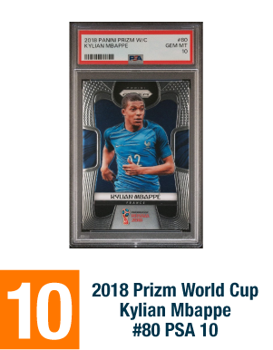 2018 Prizm World Cup Kylian Mbappe #80 PSA 10