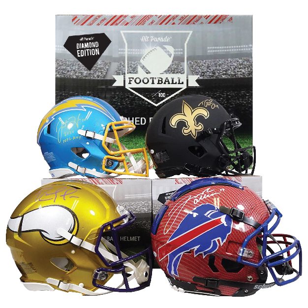 2022 HIT PARADE AUTOGRAPHED FS FOOTBALL HELMET DIAMOND EDITION HOBBY BOX