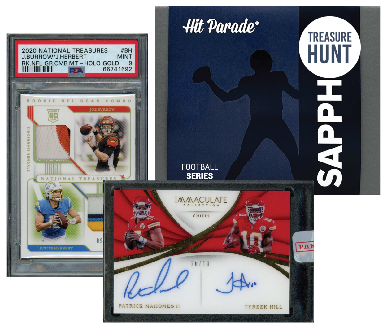 2023 HIT PARADE FOOTBALL SAPPHIRE TREASURE HUNT EDITION HOBBY BOX