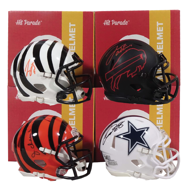 2023 HIT PARADE AUTOGRAPHED FOOTBALL MINI HELMET HOBBY BOX