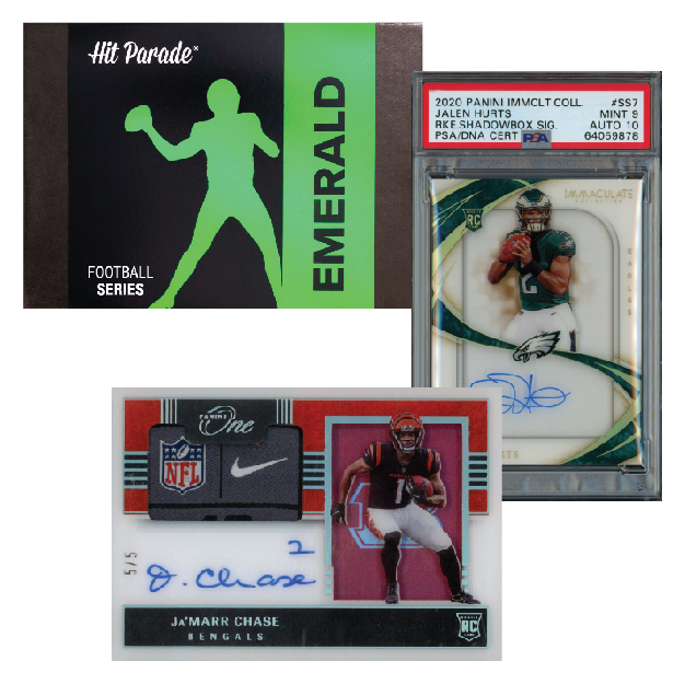 2022 HIT PARADE FOOTBALL EMERALD EDITION HOBBY BOX