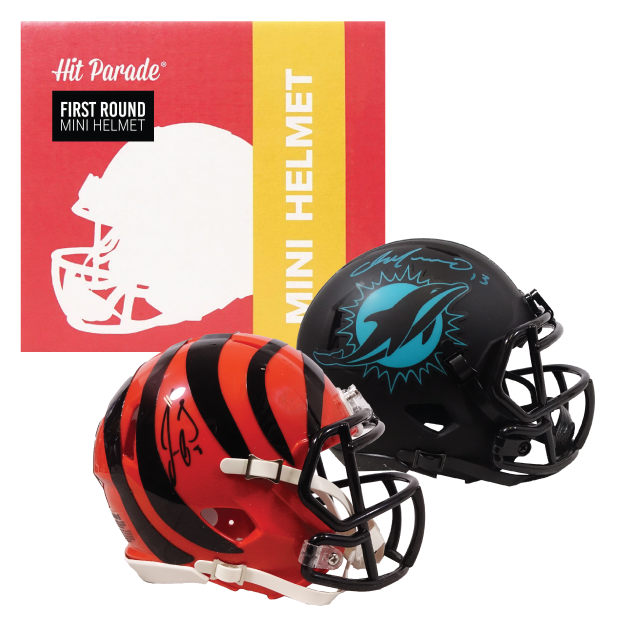 2023 Hit Parade Autographed Football Mini Helmet 1ST ROUND EDITION Series 4  Hobby Box - Joe Burrow