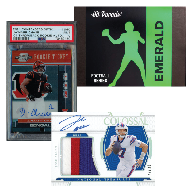 2023 HIT PARADE FOOTBALL EMERALD EDITION HOBBY BOX