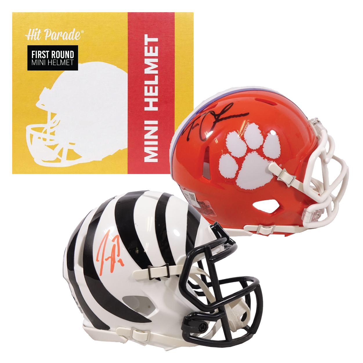 2023 HIT PARADE AUTOGRAPHED FOOTBALL MINI HELMET 1ST ROUND EDITION HOBBY BOX