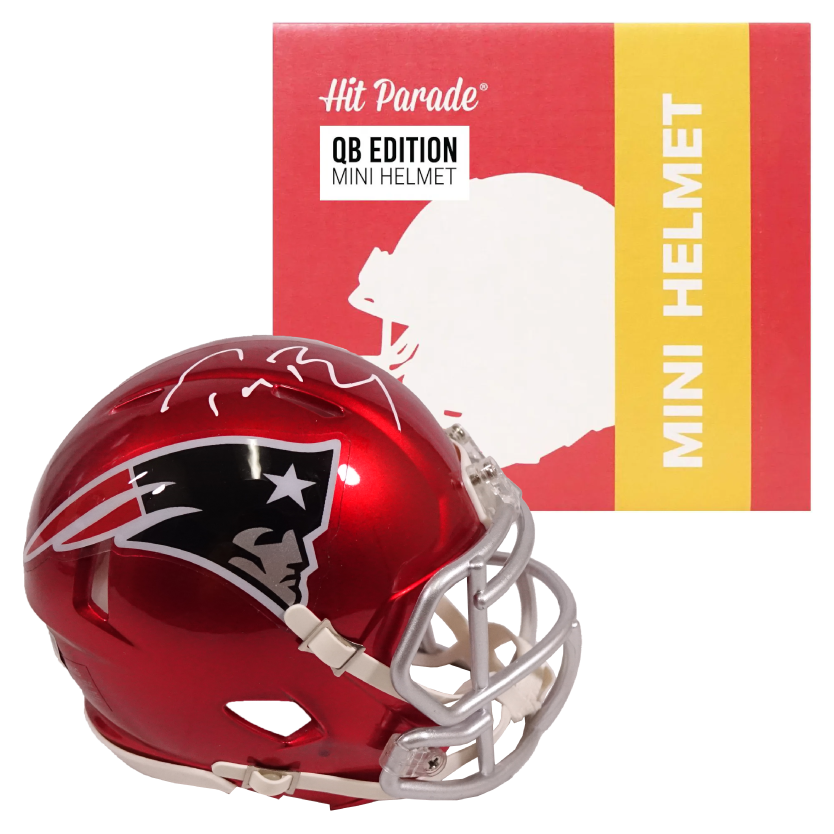 2024 HIT PARADE AUTOGRAPHED FOOTBALL MINI HELMET QB EDITION HOBBY BOX