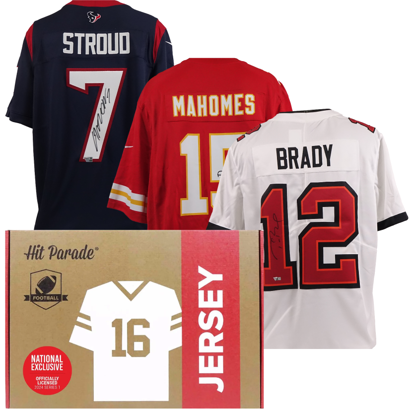 2024 Hit Parade Autographed Football Jersey Officially Licensed National Exclusive Series 1 Hobby Box