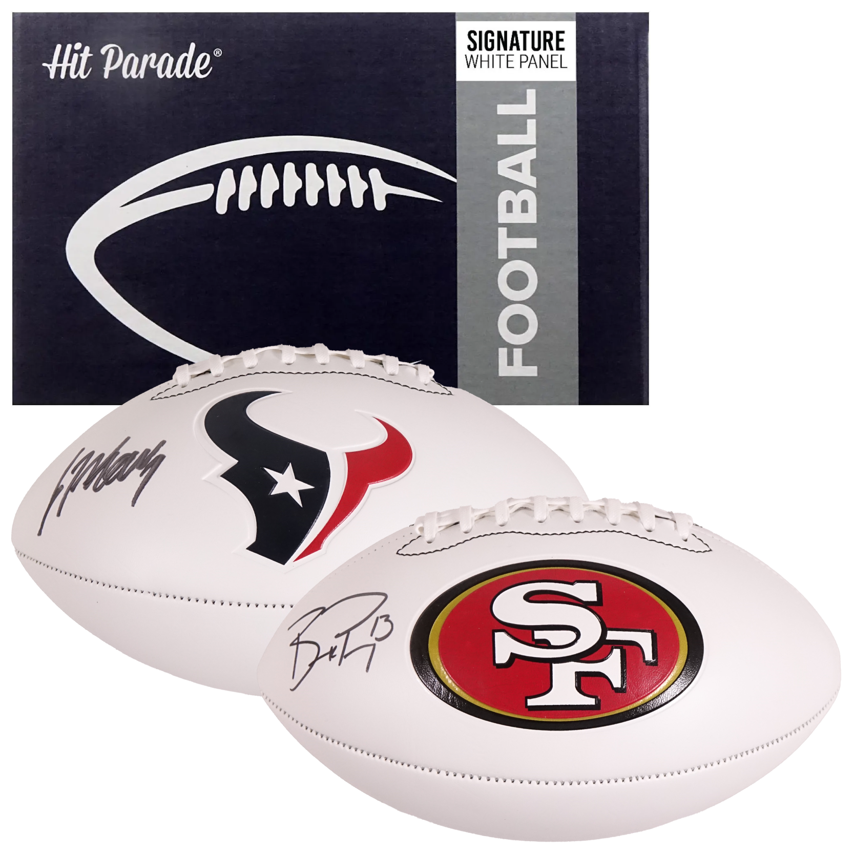 2024 HIT PARADE AUTOGRAPHED FOOTBALL WHITE PANEL SIGNATURE EDITION