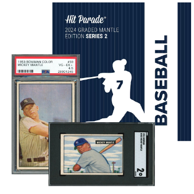 2024 Hit Parade Graded Mantle Edition Series 2 Hobby Box - Mickey Mantle