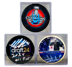 2024/25 HIT PARADE AUTOGRAPHED HOCKEY PUCK