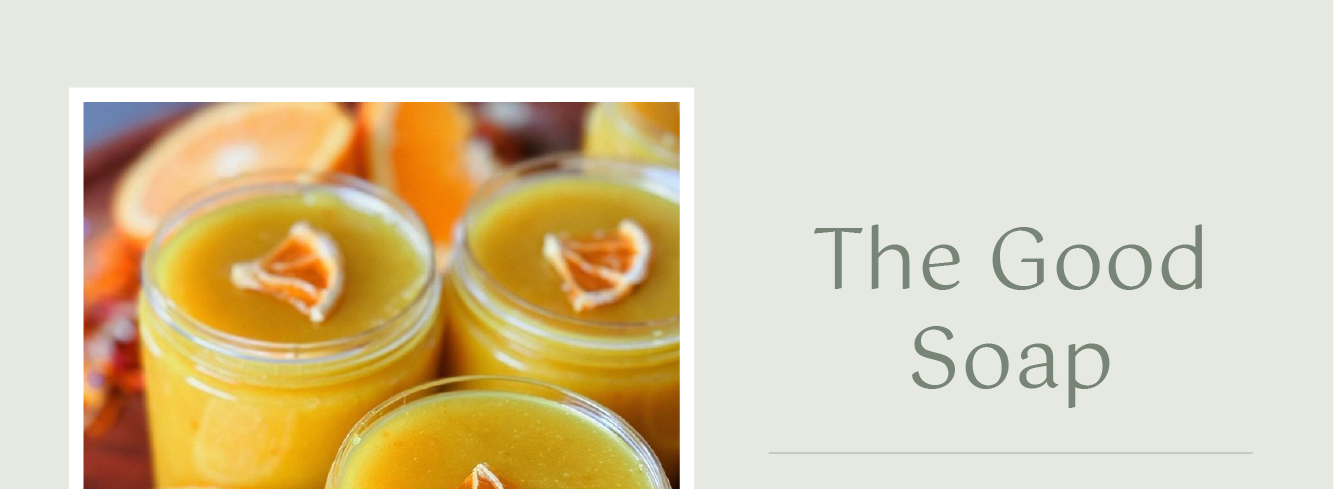 This beautiful Sugar Scrub from The Good Soap uses Orange 10X essential oil!