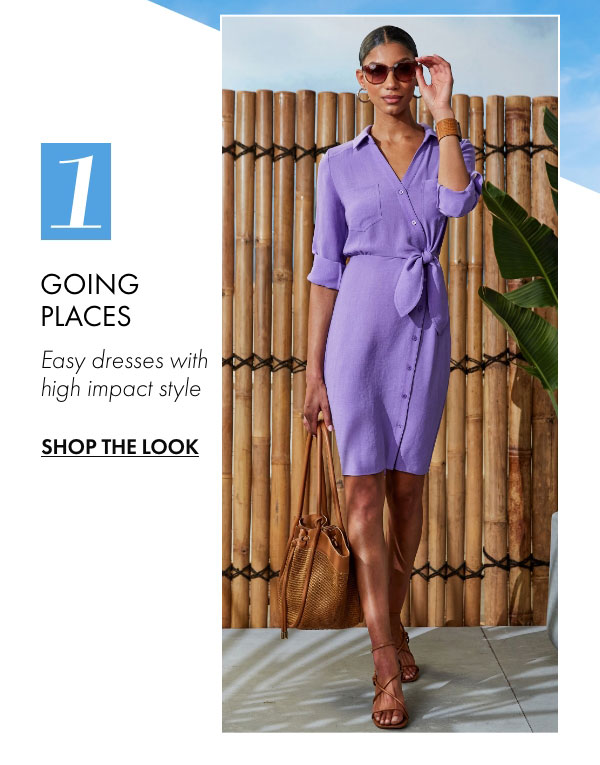 UTILITY TIE SHIRT DRESS