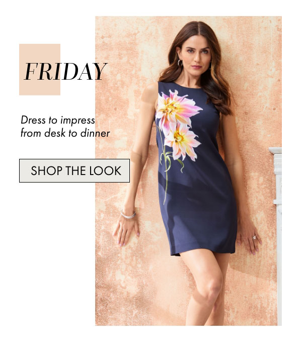 Dahlia Floral Shift Dress