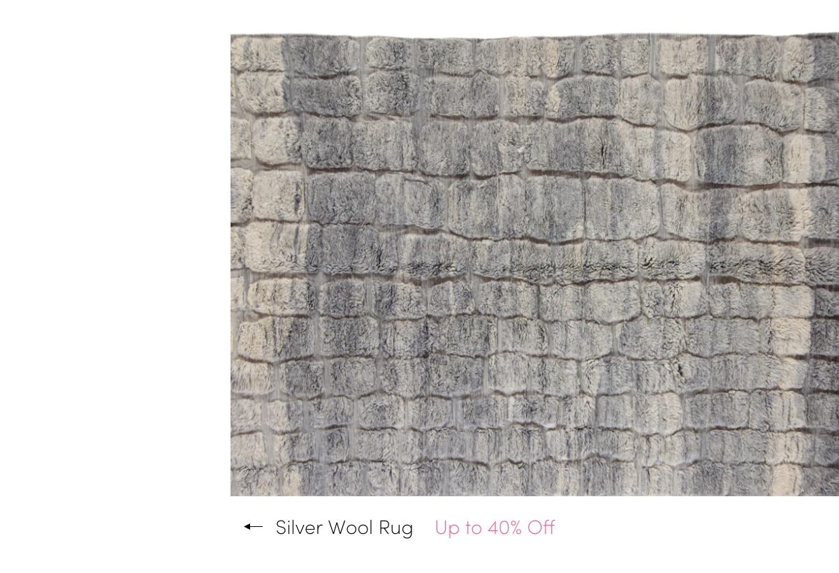 Silver Wool Rug - 10'2" x 13'11"