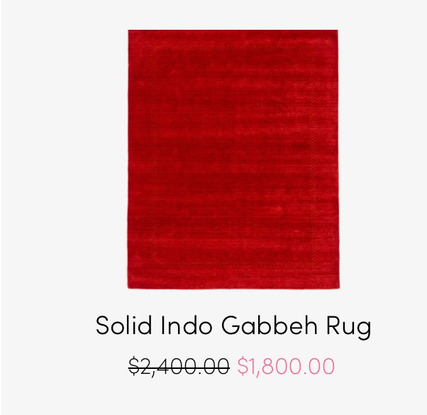 Solid Indo Gabbeh Rug