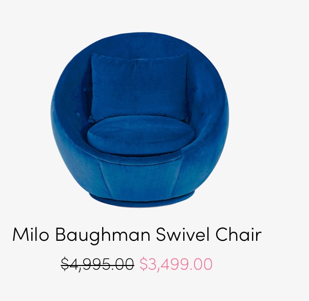 Milo Baughman Swivel Chair