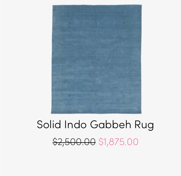 Solid Indo Gabbeh Rug