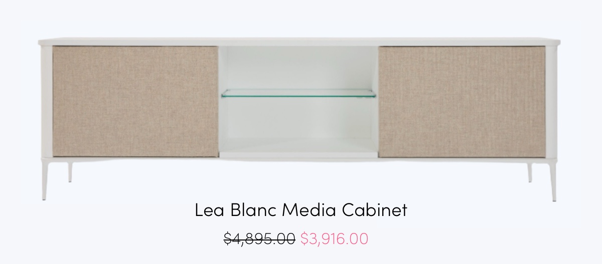 Lea Blanc Media Cabinet