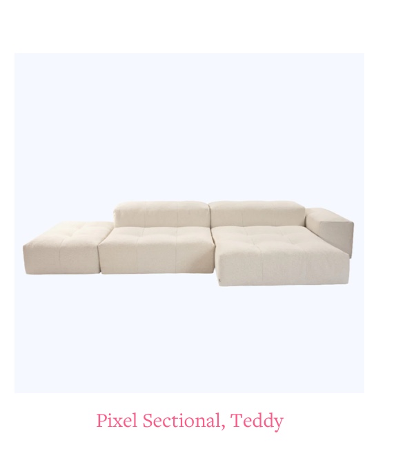 Pixel Sectional, Teddy