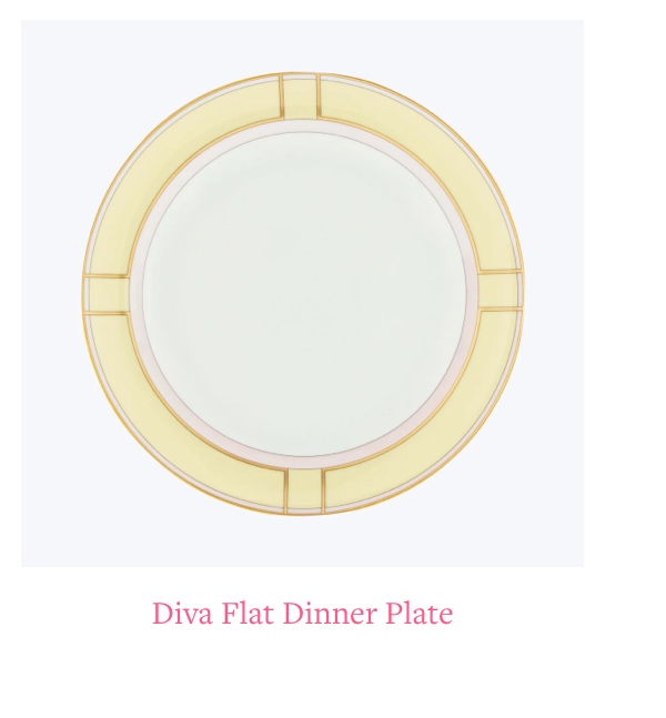 Diva Flat Dinner Plate