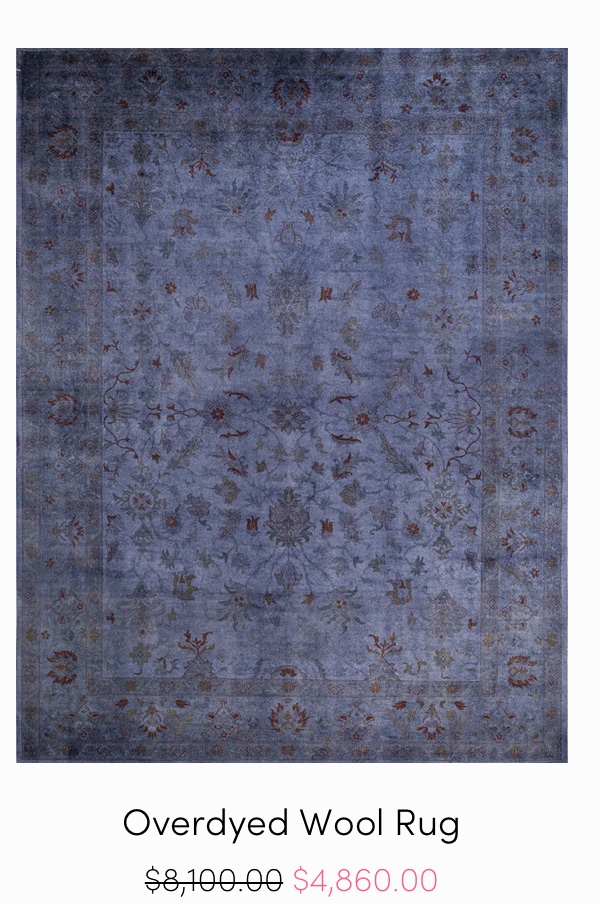 Purple Overdyed Wool Rug