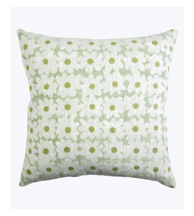 Daisy Indoor/Outdoor Pillow, Pear