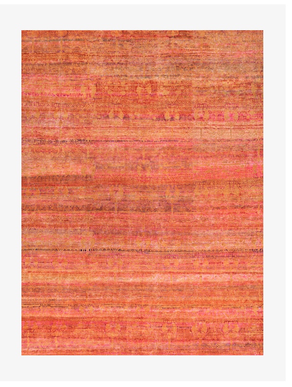 Pink Alchemy Contemporary Wool Silk Blend Rug