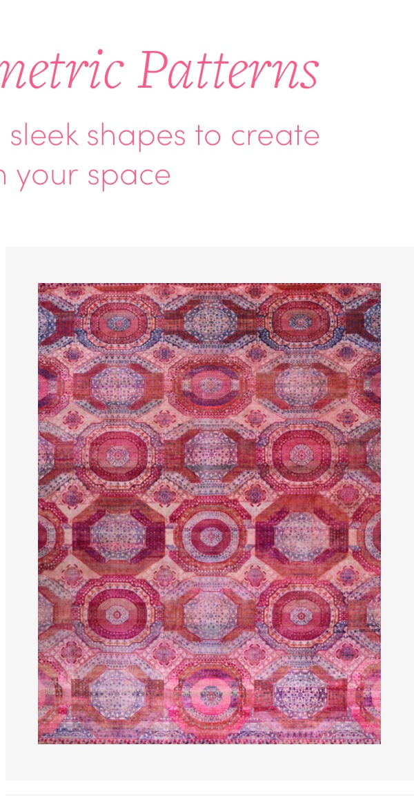 Pink Alchemy Traditional Silk Rug