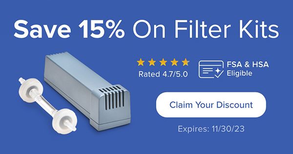 Save 15% on Filter Kits for SoClean 2! Claim Your Discount. Expires 11/30/23