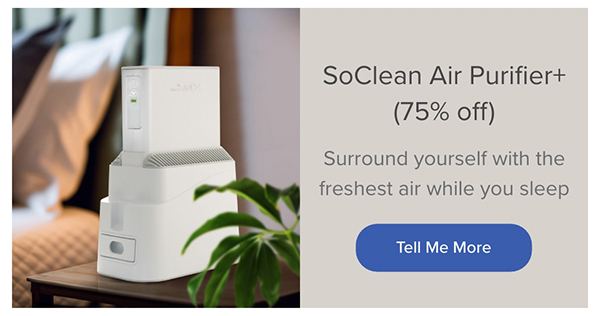 SoClean Air Purifier+ (75% off). Tell Me More