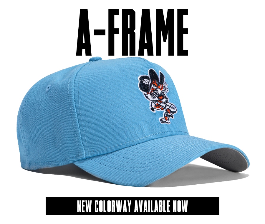 New Era 9FORTY A-Frame Atlanta Braves Snapback Alternate Hat - Light Blue