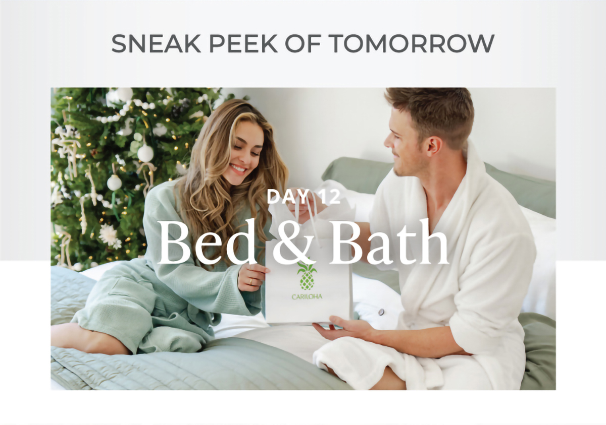 Sneak Peek of Tomorrow ... Bed & Bath