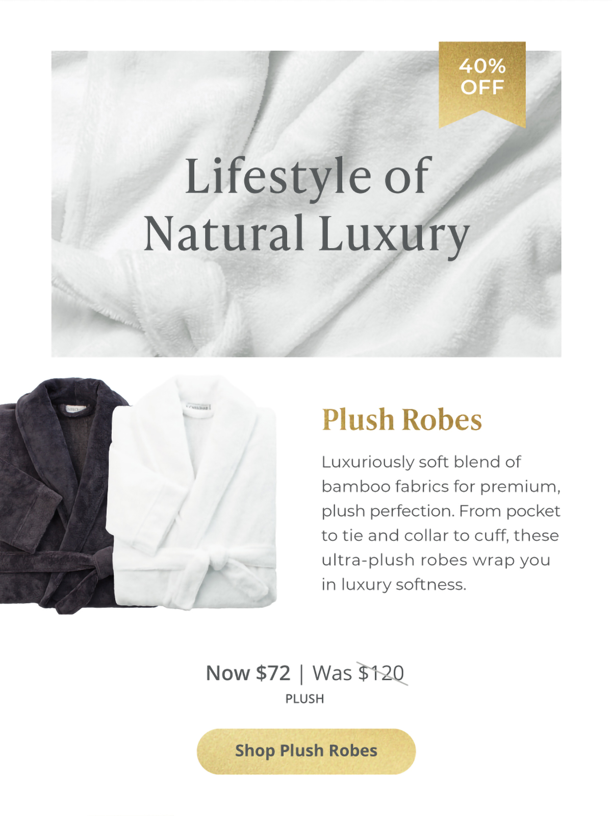 Plush Robes - 40% Off