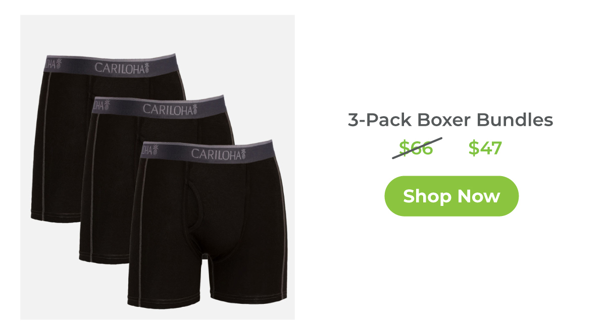 3-Pack Boxer Bundles - 30% Off