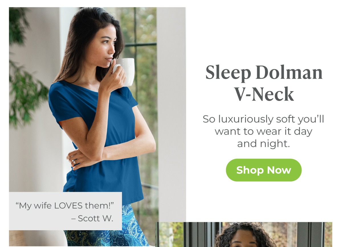 Sleep Dolman V-Neck