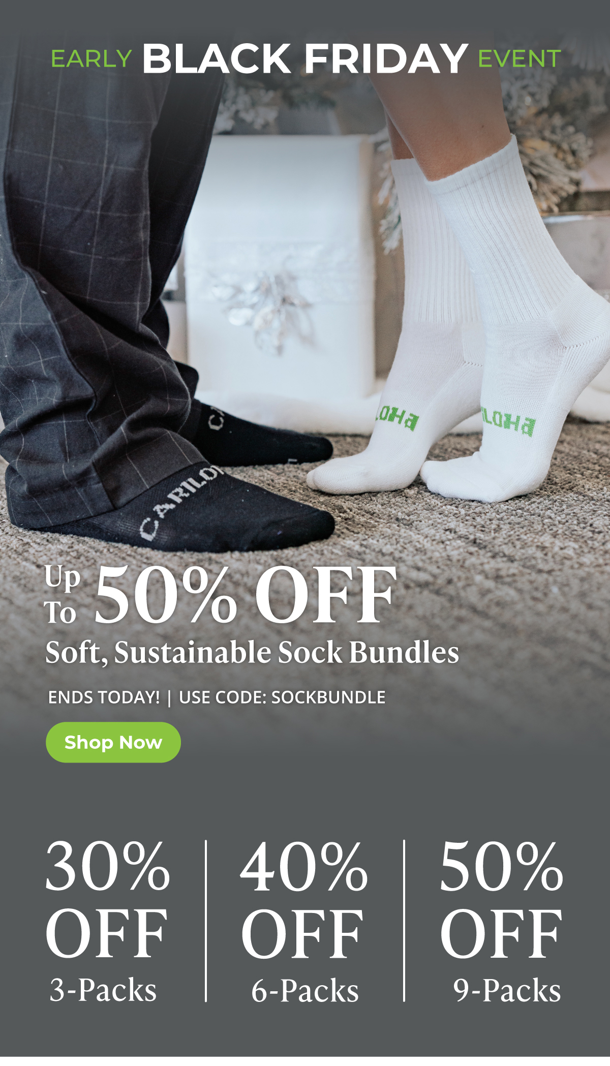 Up to 50% Off Sock Bundles | Ends Today! SHOP NOW