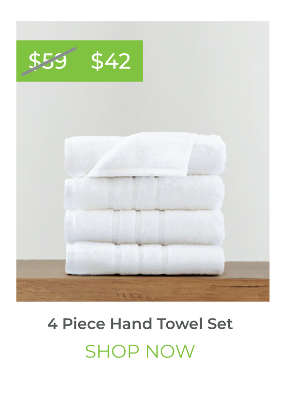 4 Piece Hand Towel Set