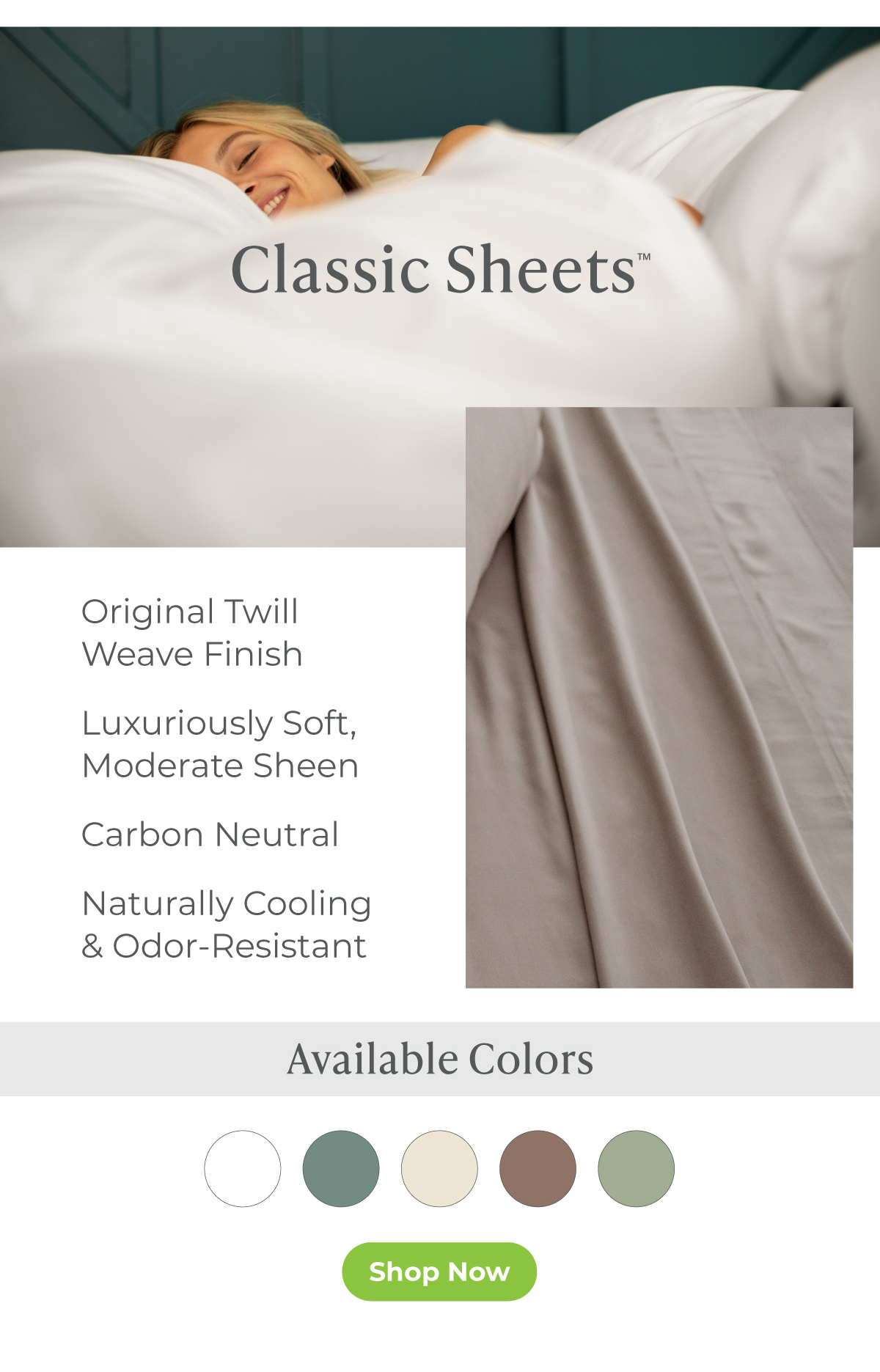 Classic Sheets -- Shop Now