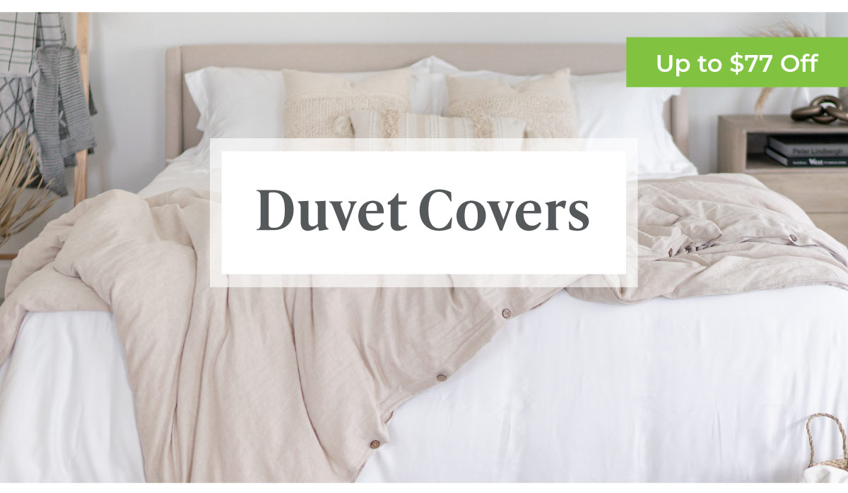 Duvet Covers - Up to $77 Off