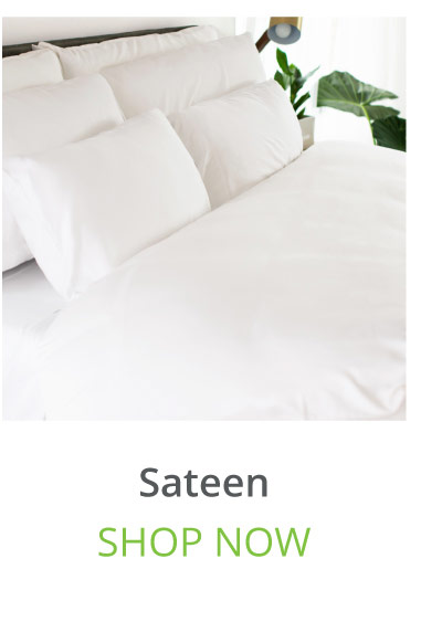 Sateen White Duvet Cover