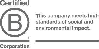 Certified B Corporation - This company meets high standards of social and environmental impact.